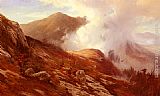 Edward Moran Half-Way Up Mt. Washington painting